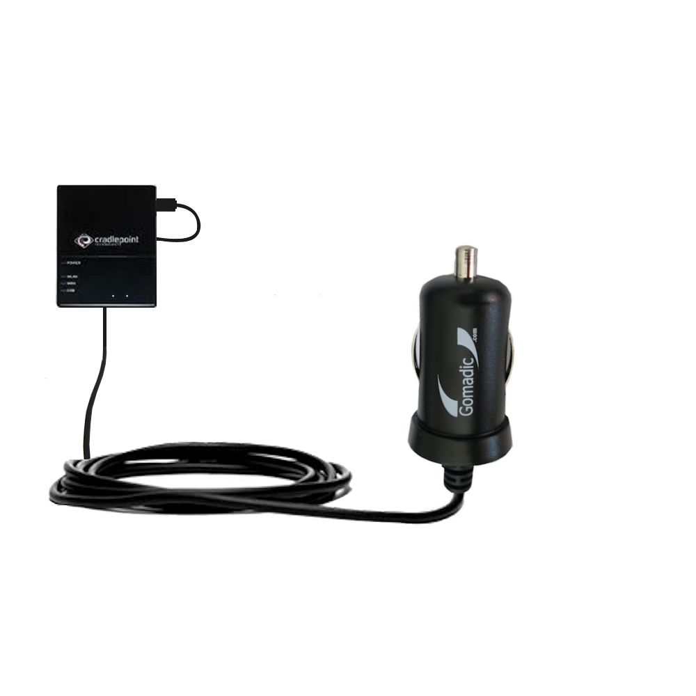 Mini Car Charger compatible with the Cradlepoint CTR350 Cellular Travel Router