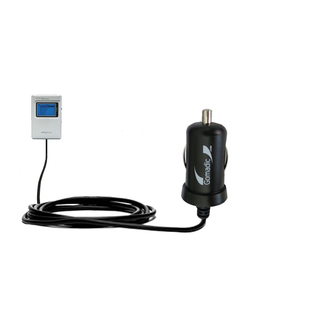 Mini Car Charger compatible with the Creative NOMAD Jukebox Zen