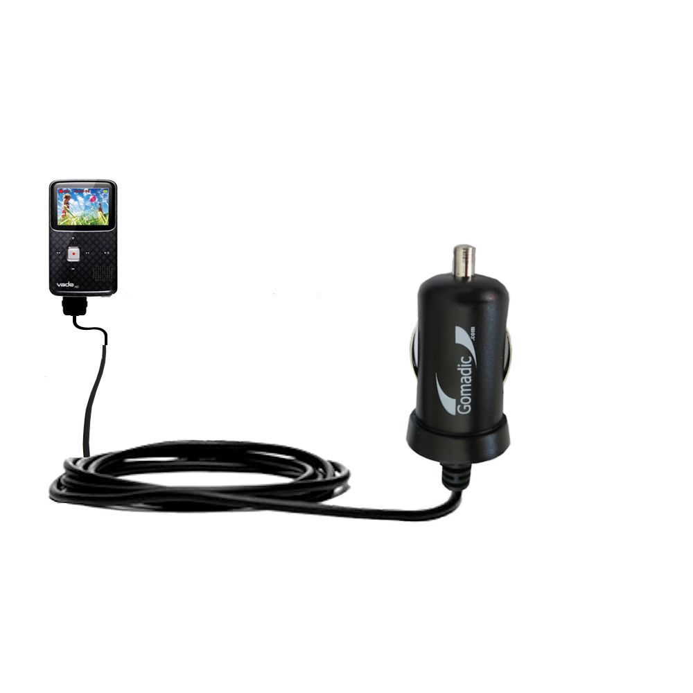 Mini Car Charger compatible with the Creative Vado HD