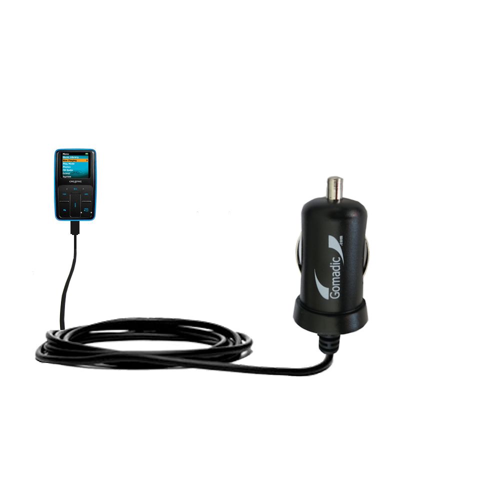 Mini Car Charger compatible with the Creative Zen Micro