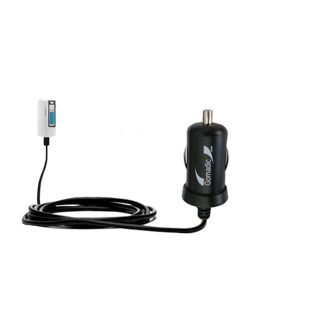 Mini Car Charger compatible with the Creative MuVo2 FM