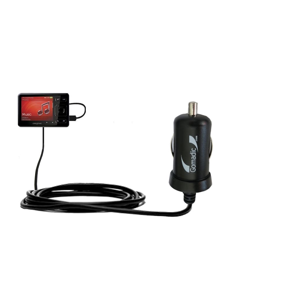 Mini Car Charger compatible with the Creative ZEN MX SE