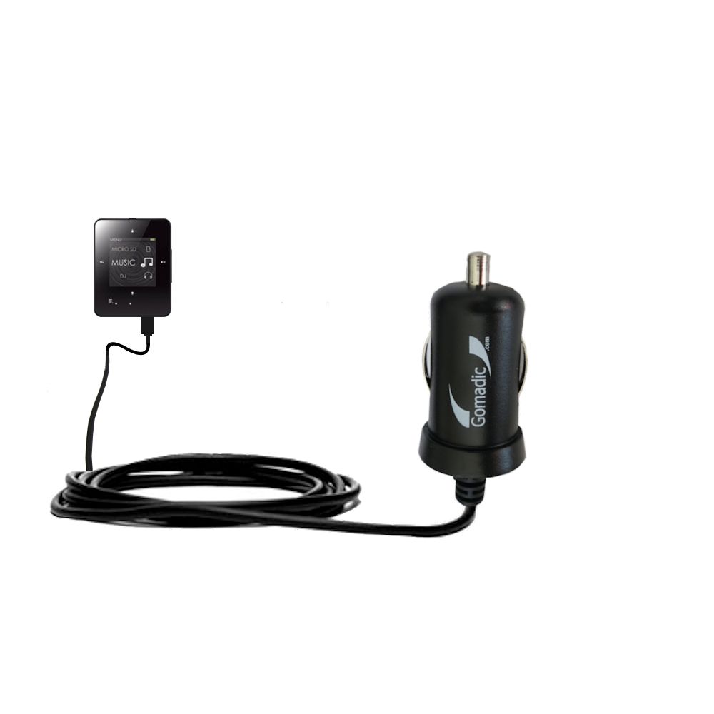 Mini Car Charger compatible with the Creative ZEN Style M100