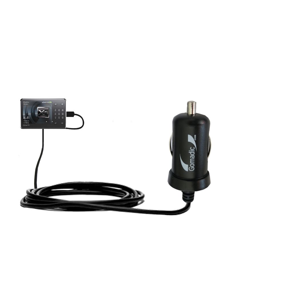 Mini Car Charger compatible with the Creative Zen X-Fi