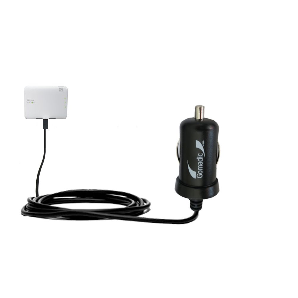 Mini Car Charger compatible with the D-Link DIR-506L Shareport
