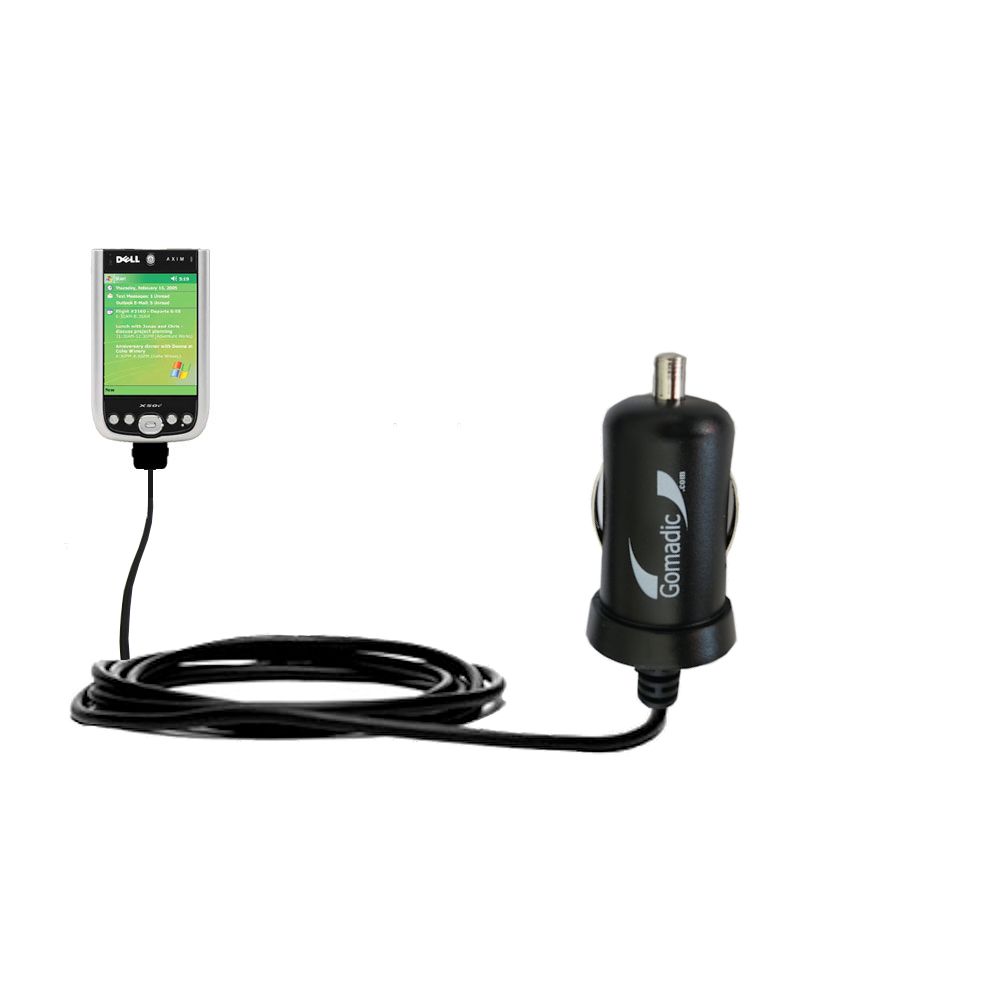 Mini Car Charger compatible with the Dell Axim x51