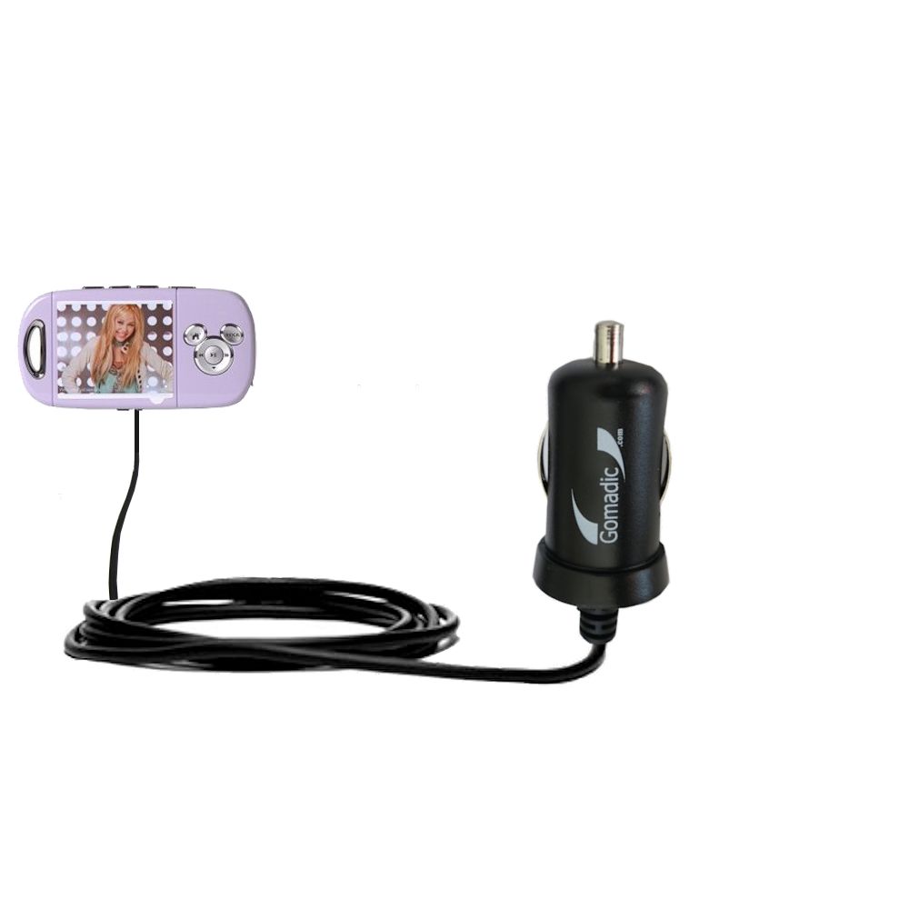 Mini Car Charger compatible with the Disney Hannah Montana Mix Max Player DS19012