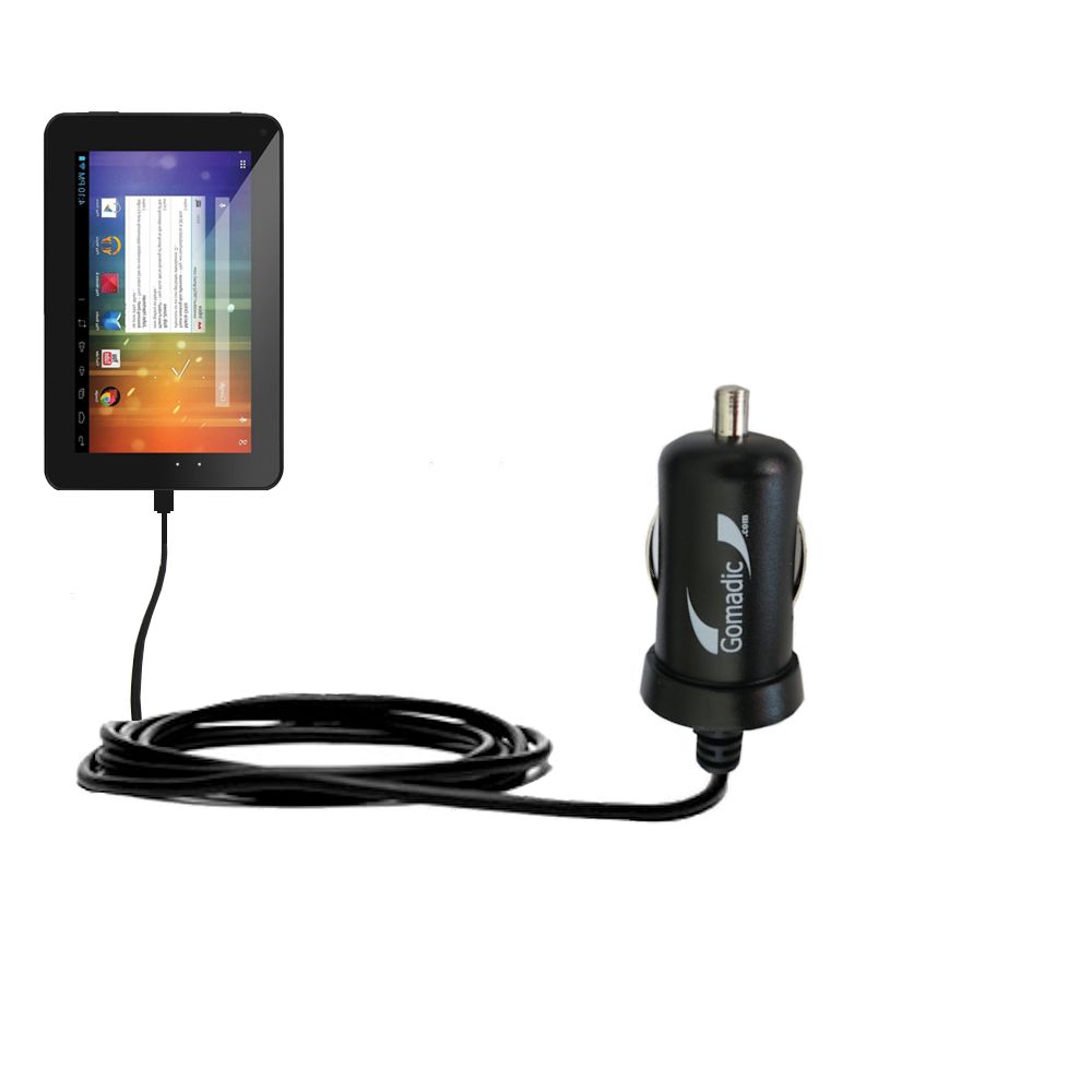 Mini Car Charger compatible with the Double Power DOPO EM63 7 inch tablet