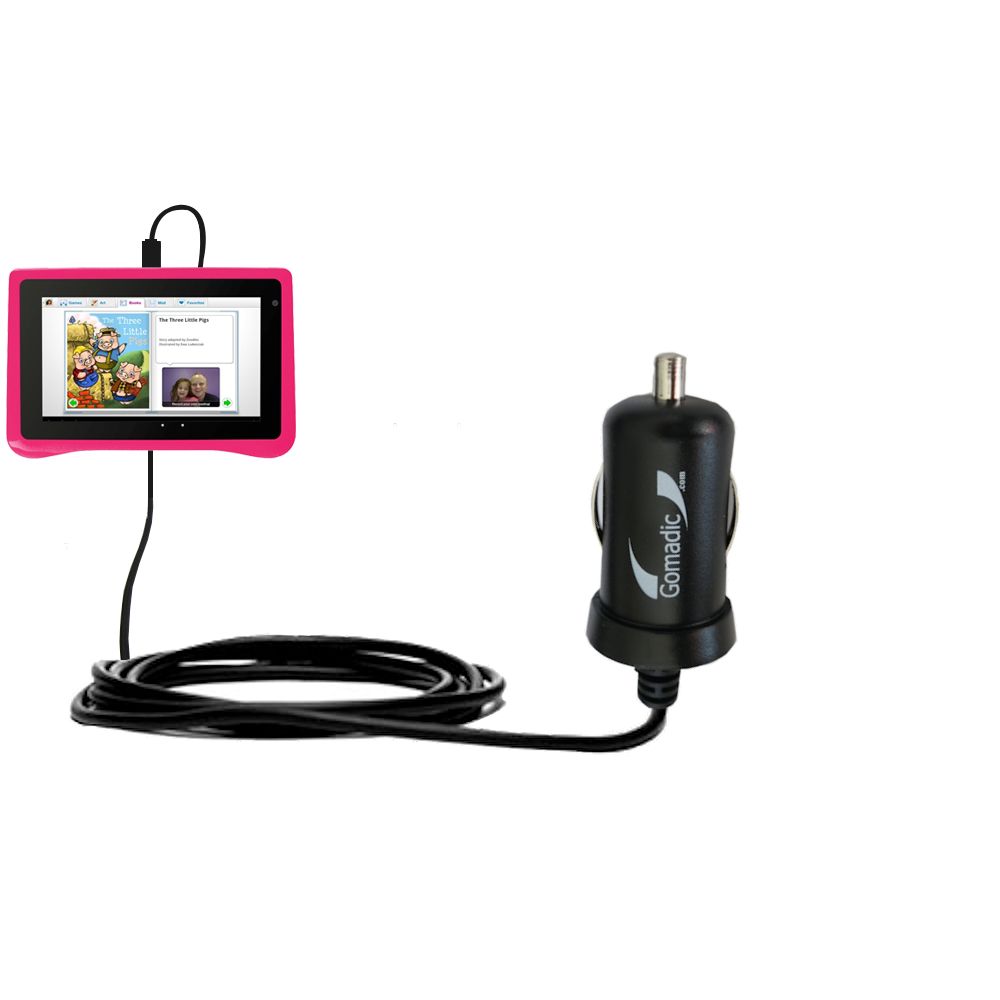 Mini Car Charger compatible with the Ematic FunTab Pro (FTABU)