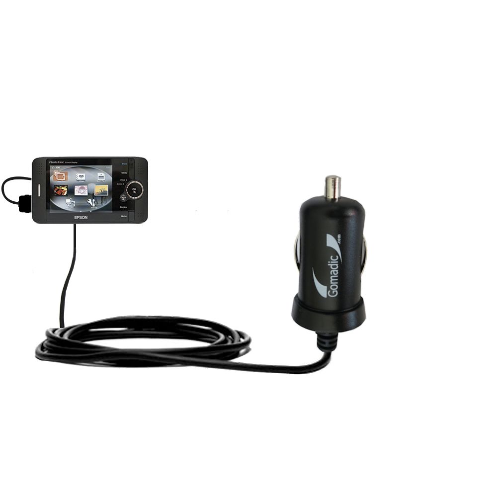 Mini Car Charger compatible with the Epson P-2000 / P-4000 / P-5000