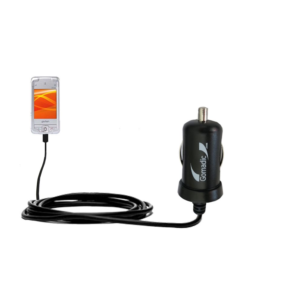 Mini Car Charger compatible with the Eten Glofiish M700