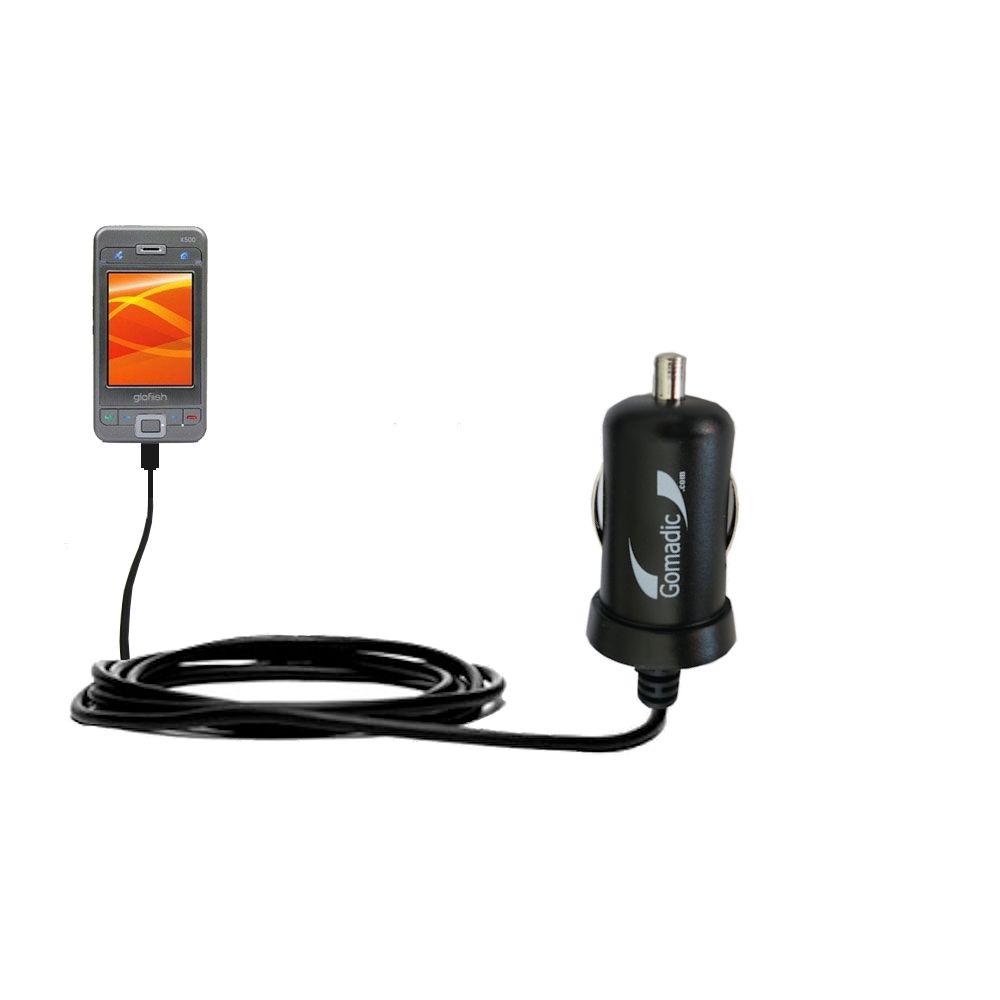 Mini Car Charger compatible with the Eten Glofiish X500