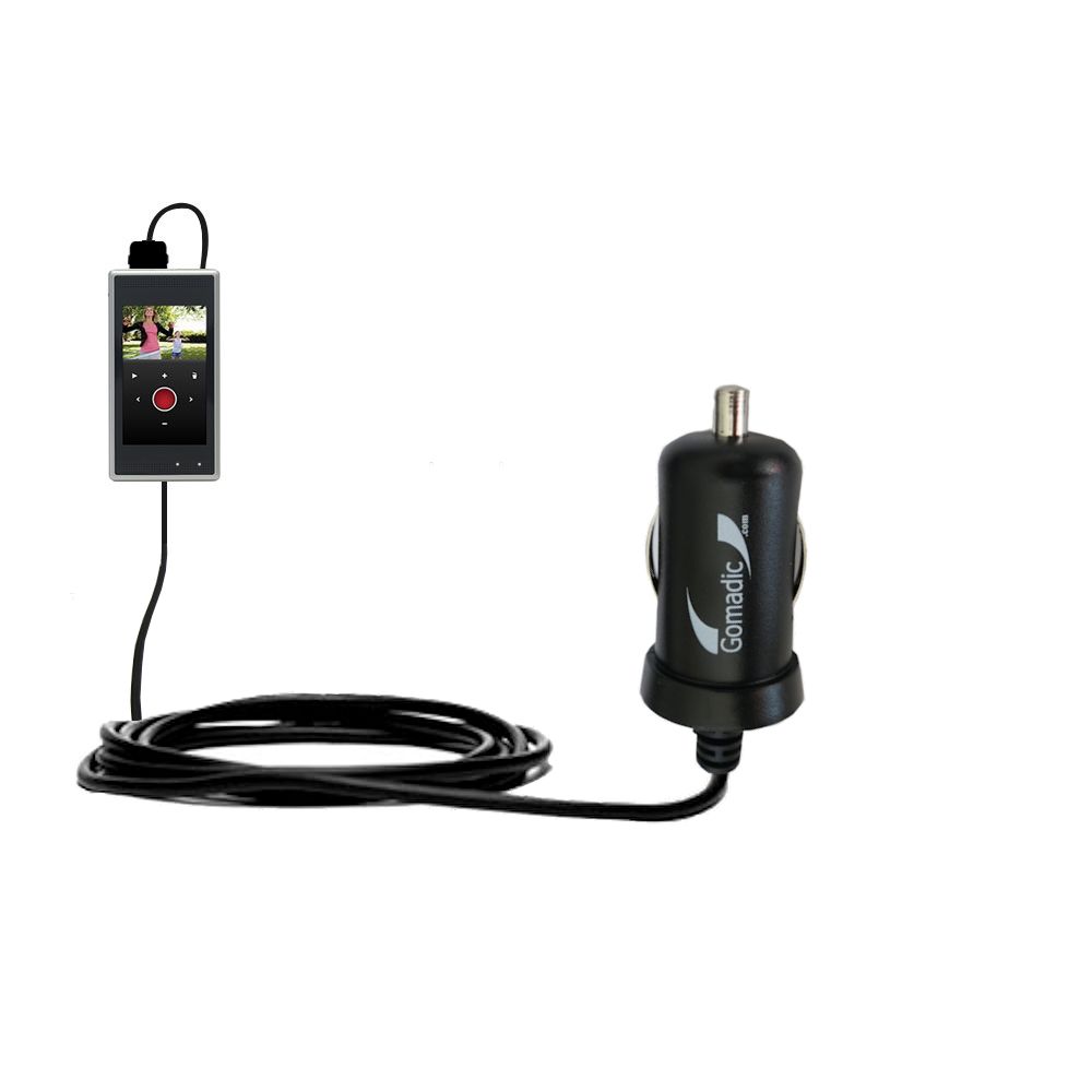Mini Car Charger compatible with the Flip SlideHD