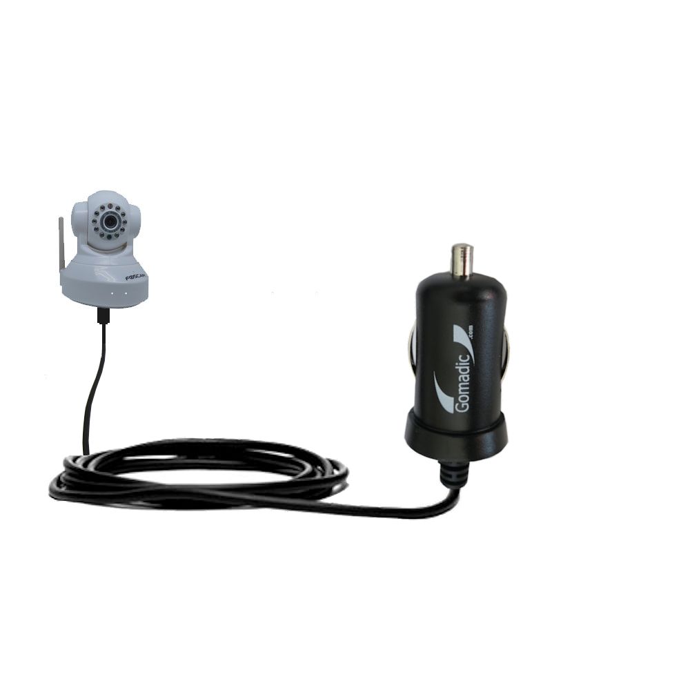 Mini Car Charger compatible with the Foscam FI8918W