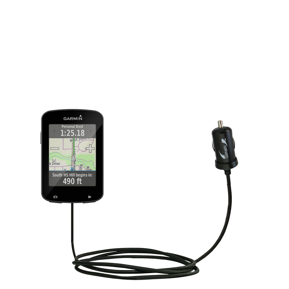 Mini Car Charger compatible with the Garmin EDGE 820