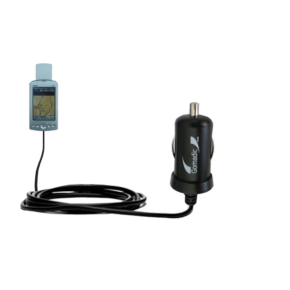 Mini Car Charger compatible with the Garmin iQue 3200