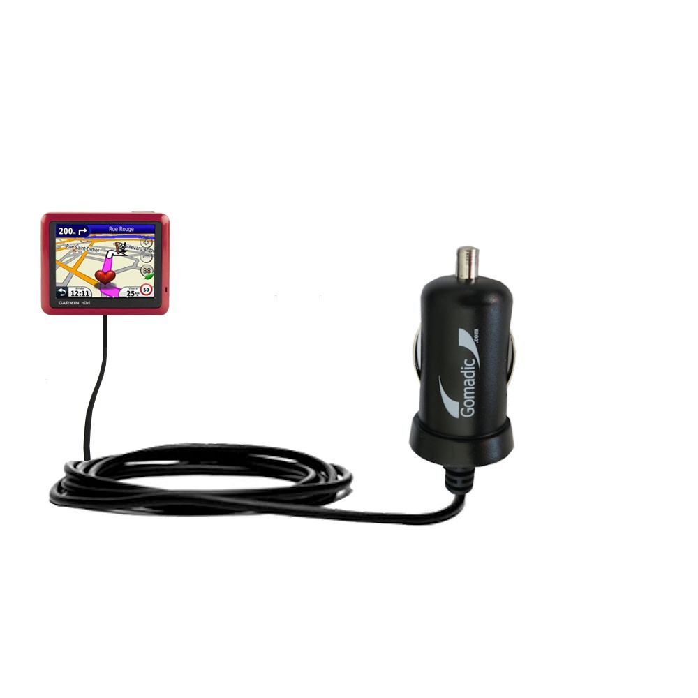 Mini Car Charger compatible with the Garmin Nuvi 1245 City Chic