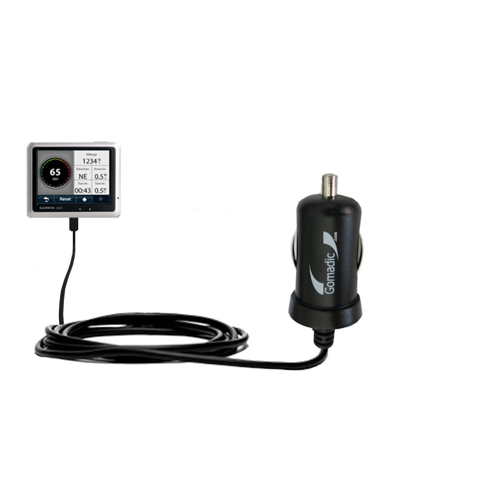Mini Car Charger compatible with the Garmin Nuvi 1250