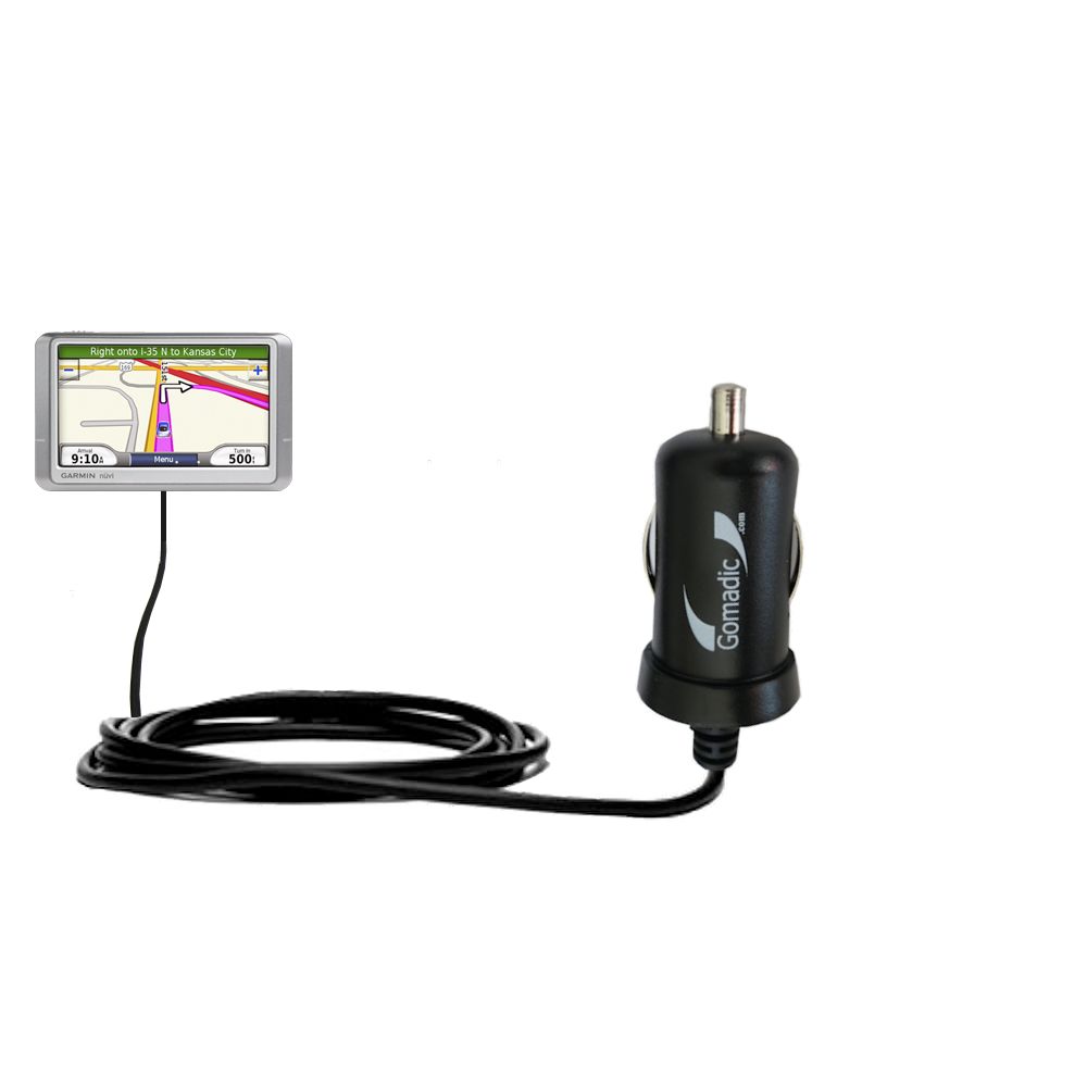 Mini Car Charger compatible with the Garmin Nuvi 1340T