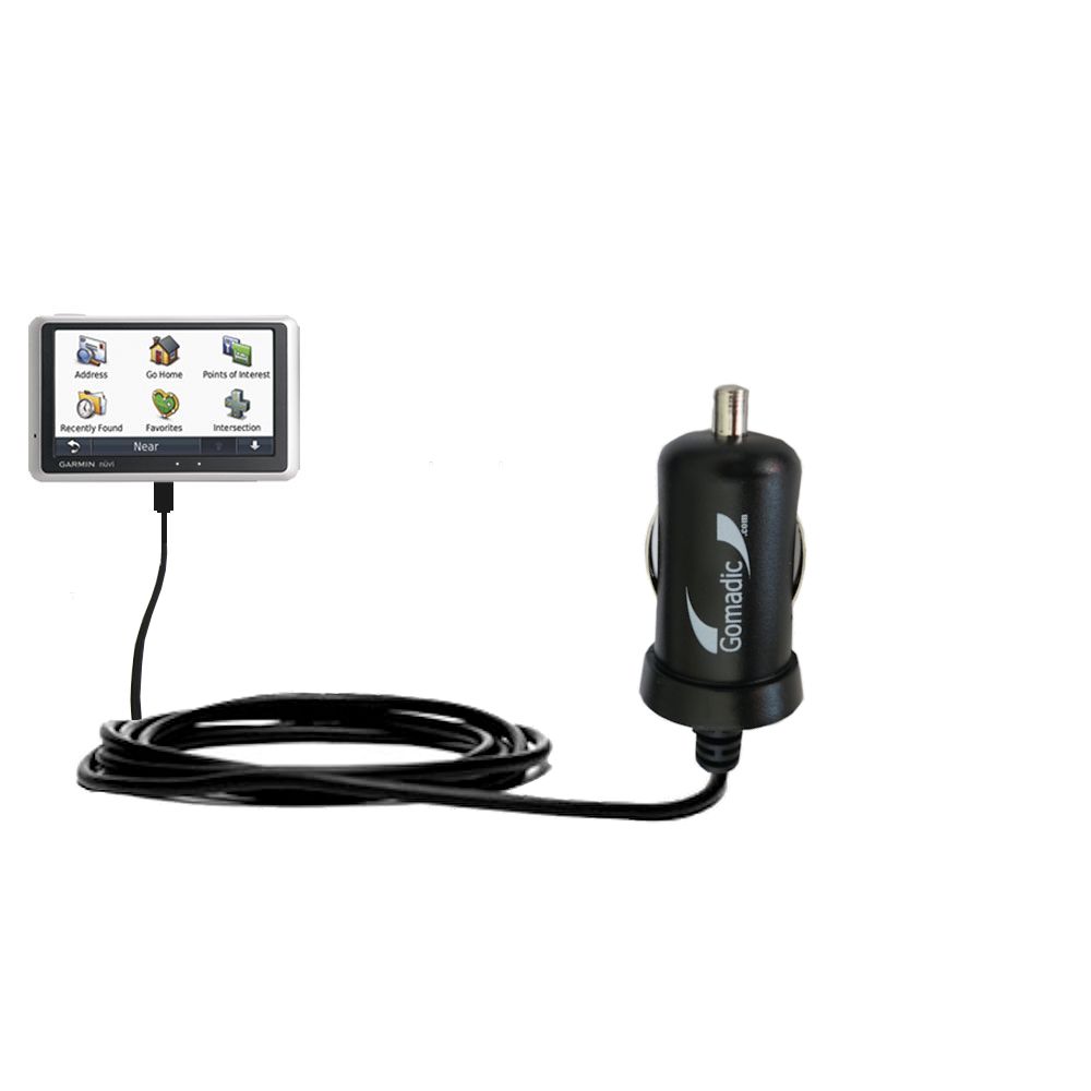 Mini Car Charger compatible with the Garmin Nuvi 1350