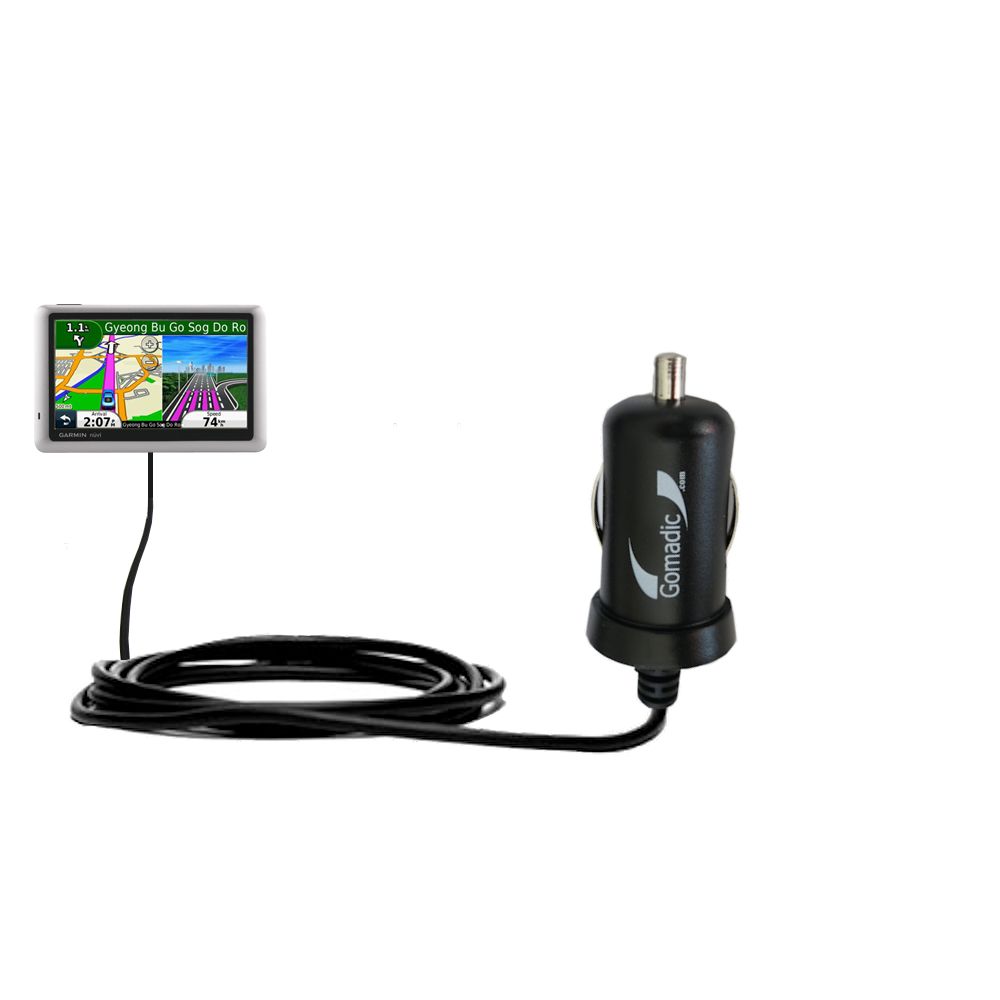Mini Car Charger compatible with the Garmin Nuvi 1450