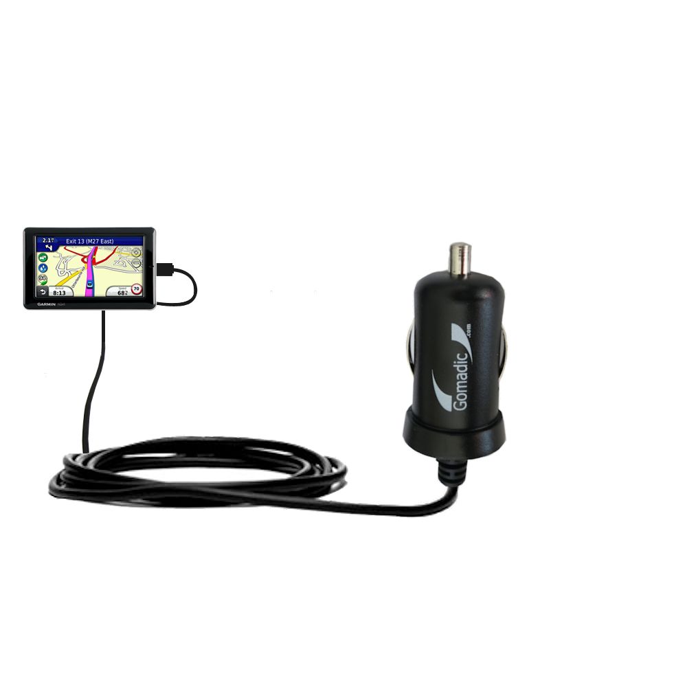 Mini Car Charger compatible with the Garmin Nuvi 1695