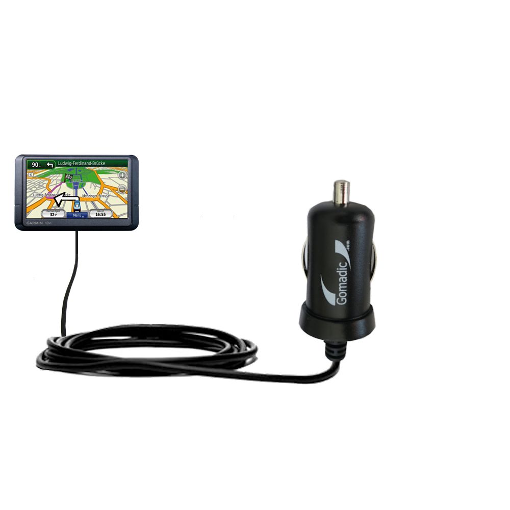 Mini Car Charger compatible with the Garmin Nuvi 245WT