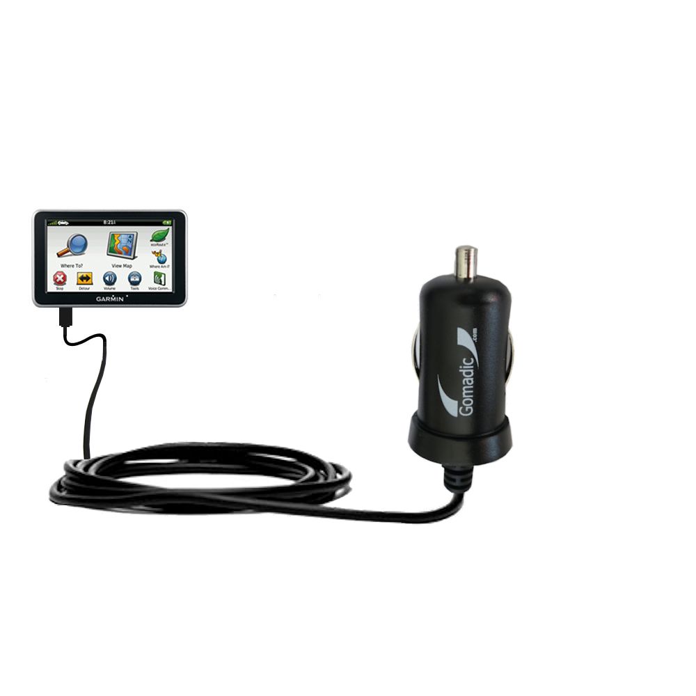 Mini Car Charger compatible with the Garmin Nuvi 2460 2450