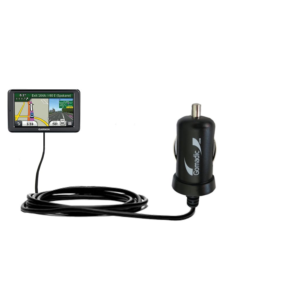 Mini Car Charger compatible with the Garmin Nuvi 2555 2595 LMT