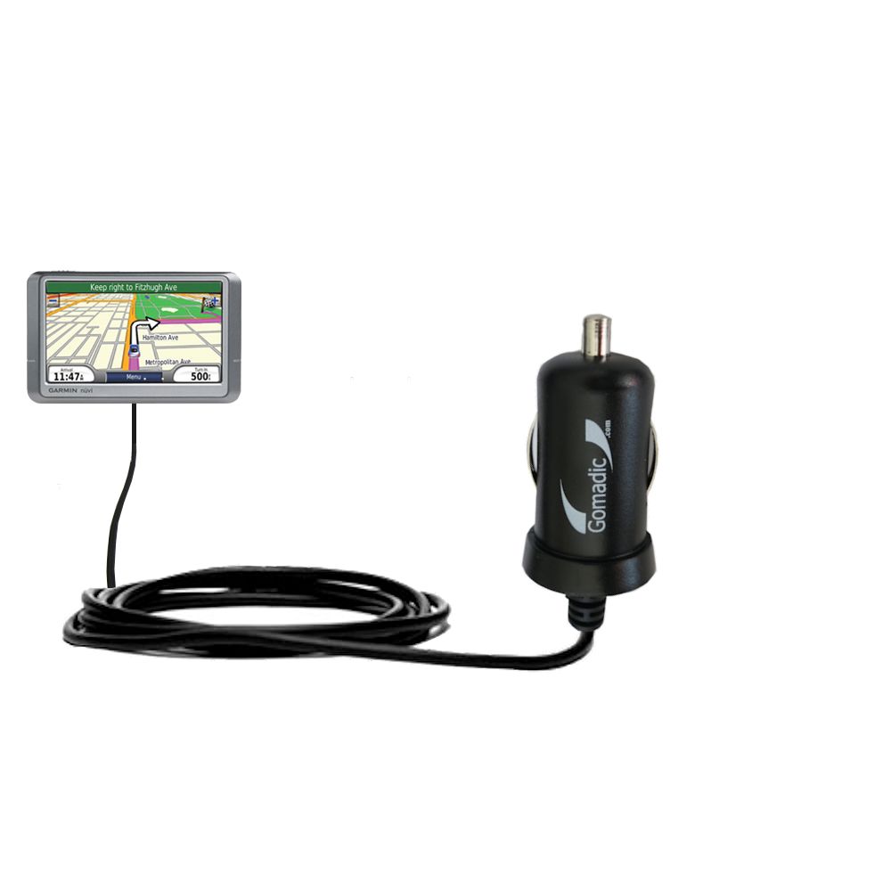 Mini Car Charger compatible with the Garmin Nuvi 265WT 265T