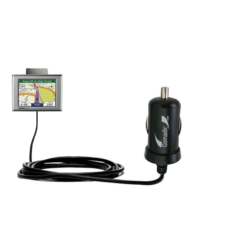 Mini Car Charger compatible with the Garmin Nuvi 300 300T