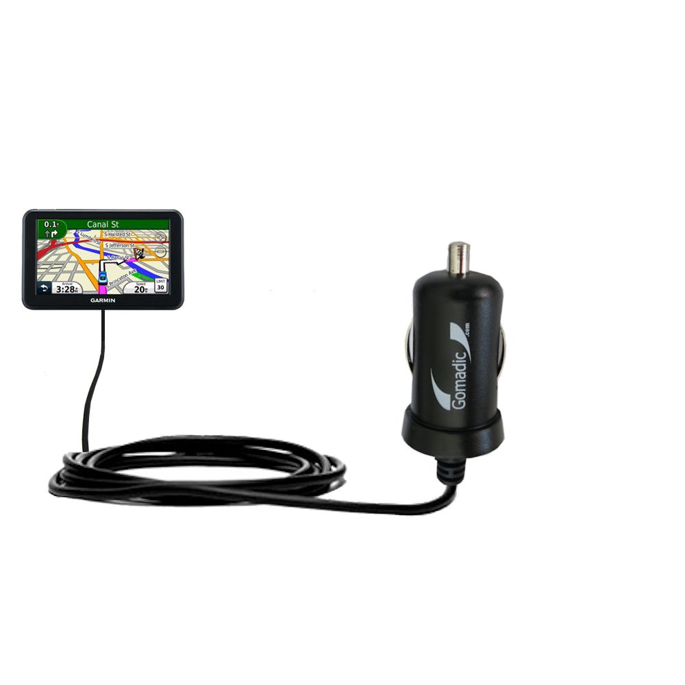 Mini Car Charger compatible with the Garmin Nuvi 3450 3450LM