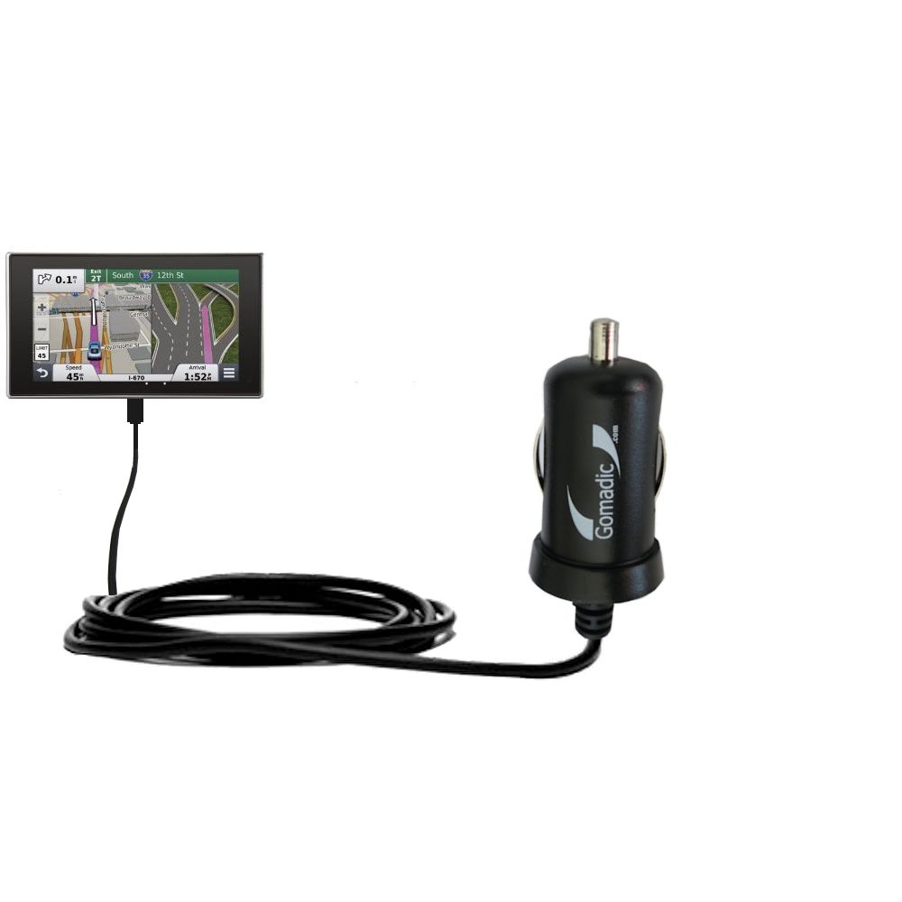 Mini Car Charger compatible with the Garmin nuvi 3597 LMTHD