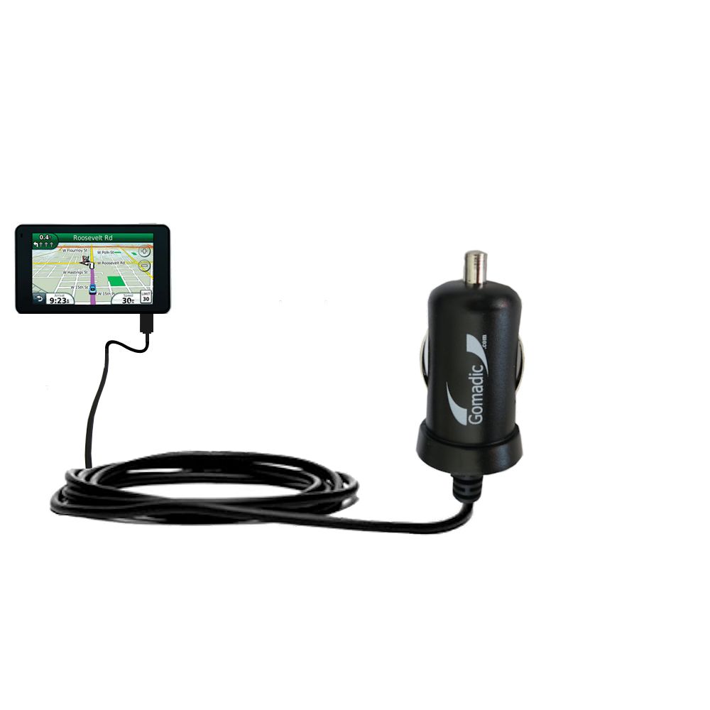 Mini Car Charger compatible with the Garmin Nuvi 3790T 3790LMT