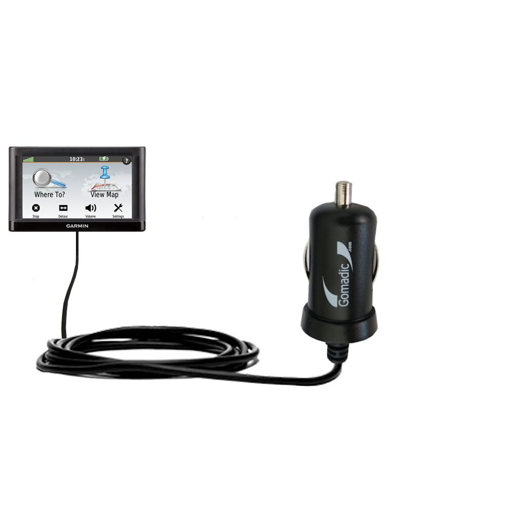 Mini Car Charger compatible with the Garmin nuvi 42