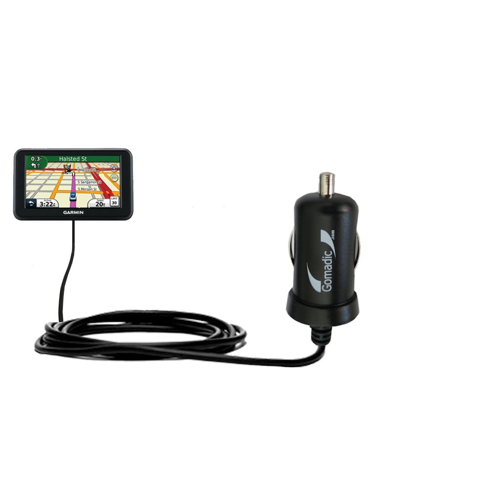 Mini Car Charger compatible with the Garmin Nuvi 50 50LM