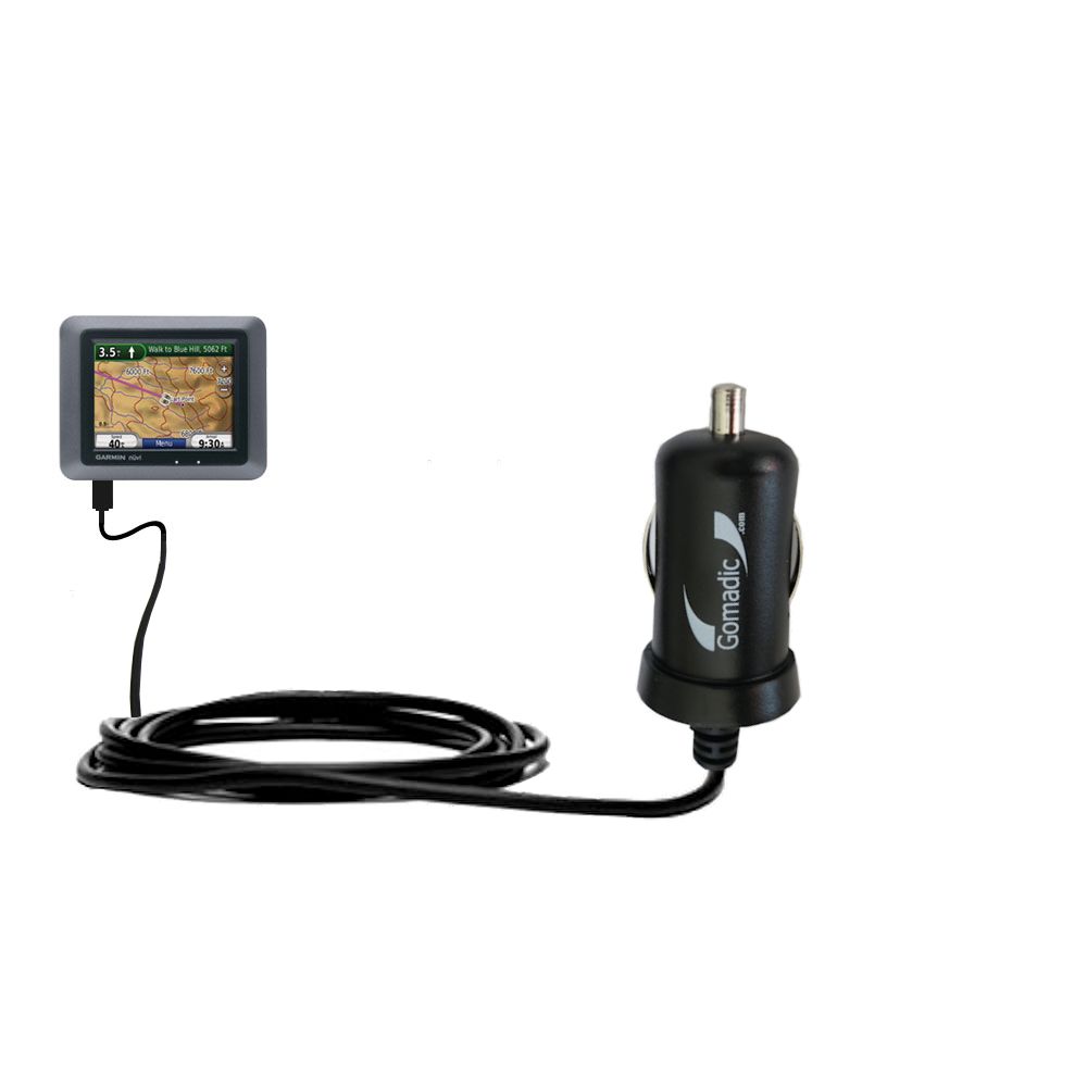 Mini Car Charger compatible with the Garmin Nuvi 550