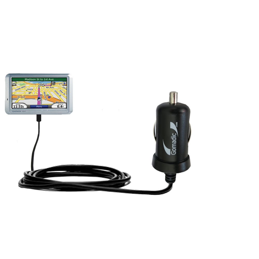 Mini Car Charger compatible with the Garmin Nuvi 710