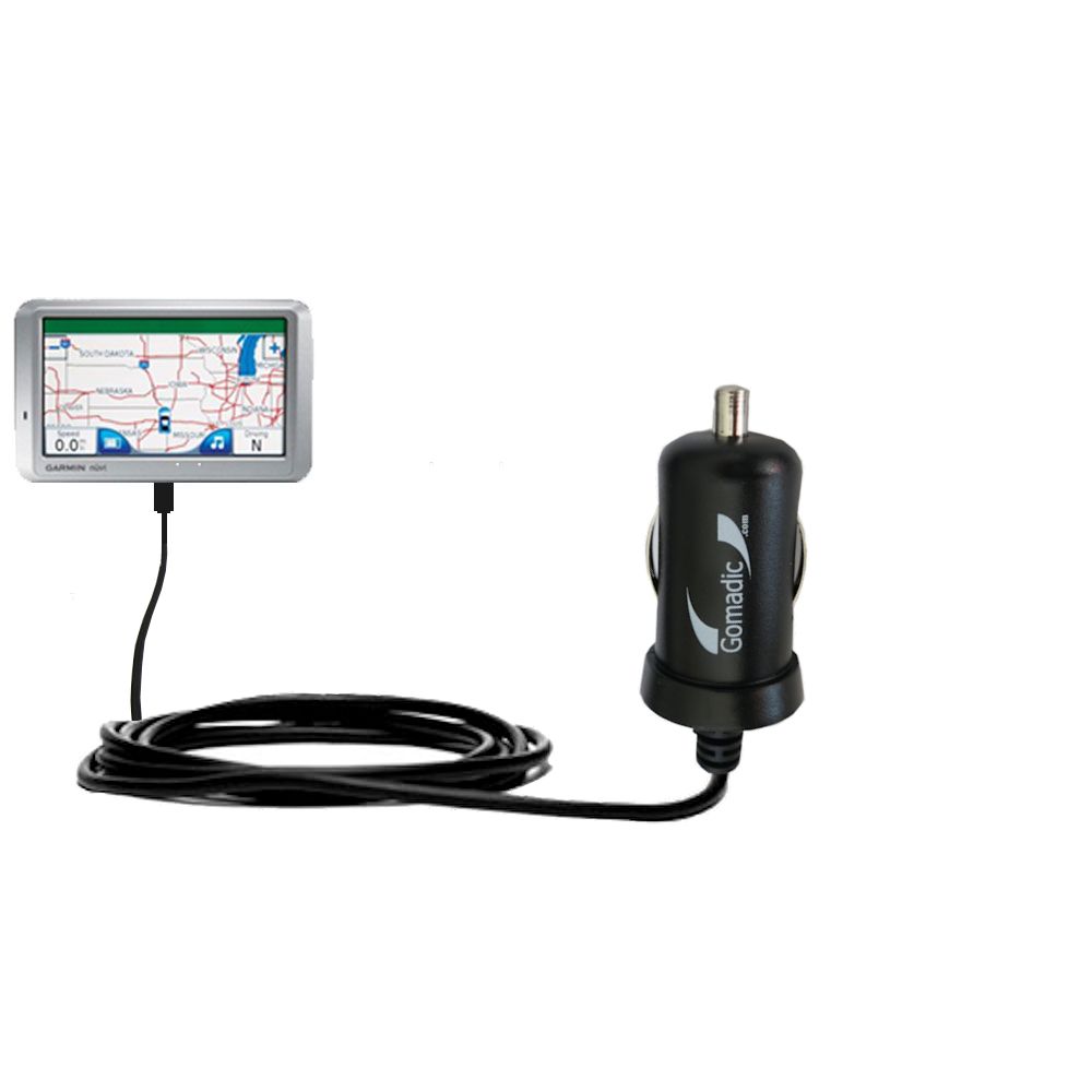 Mini Car Charger compatible with the Garmin Nuvi 750