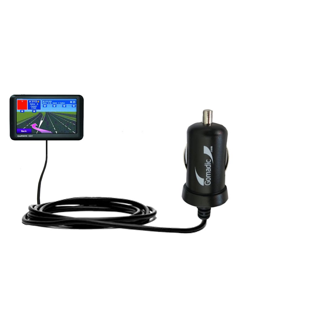 Mini Car Charger compatible with the Garmin Nuvi 760 760T