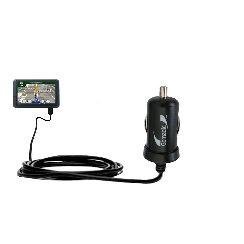 Mini Car Charger compatible with the Garmin Nuvi 765TFM