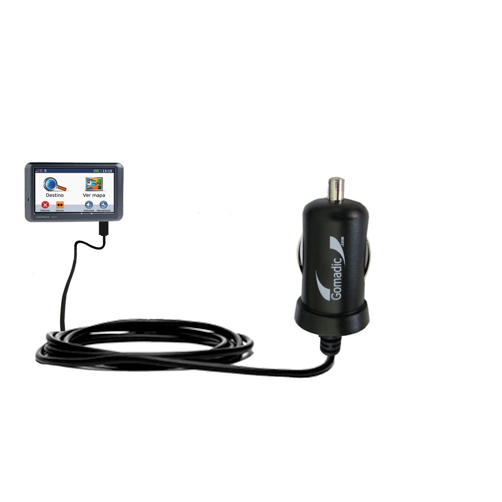 Mini Car Charger compatible with the Garmin Nuvi 770