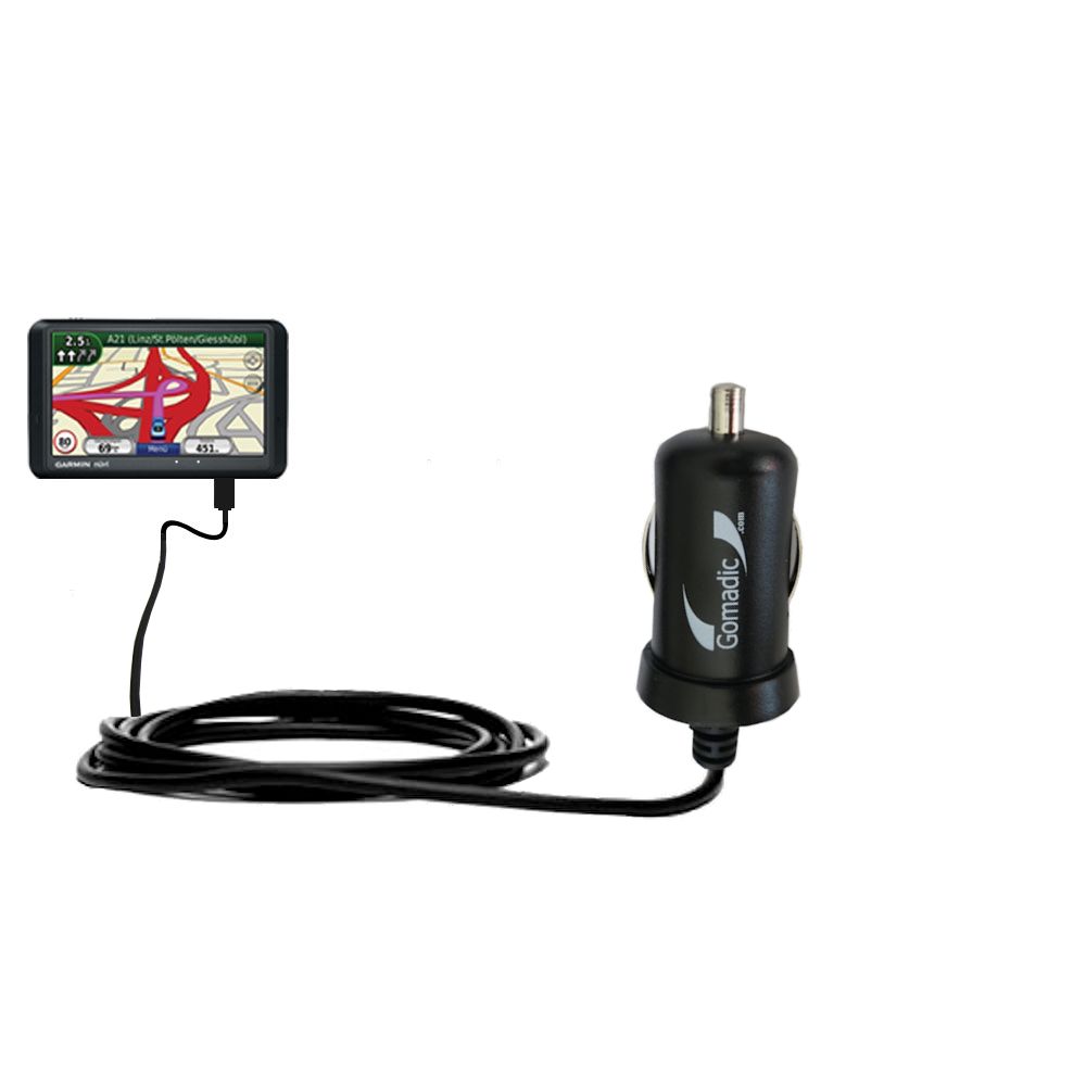 Mini Car Charger compatible with the Garmin Nuvi 775TFM