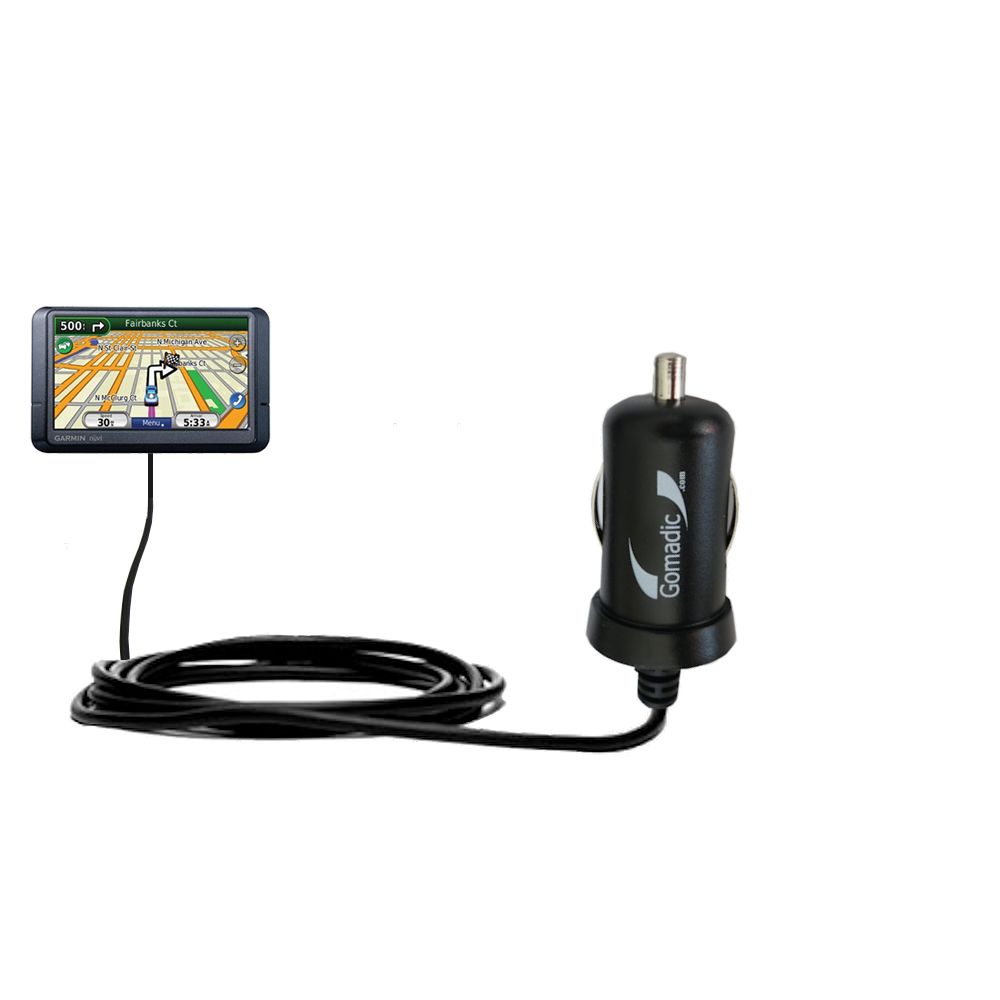 Mini Car Charger compatible with the Garmin Nuvi 780