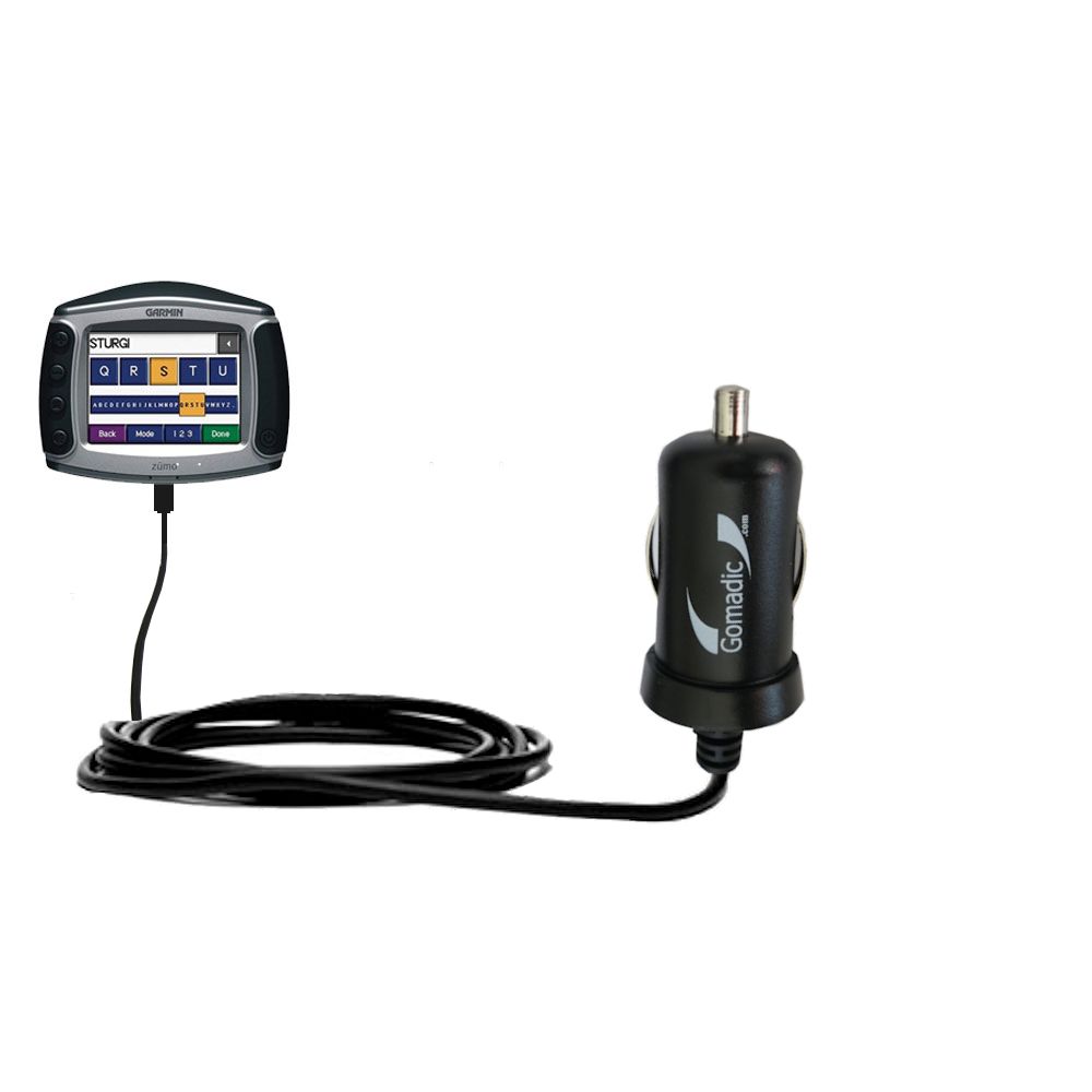 Mini Car Charger compatible with the Garmin Zumo 550