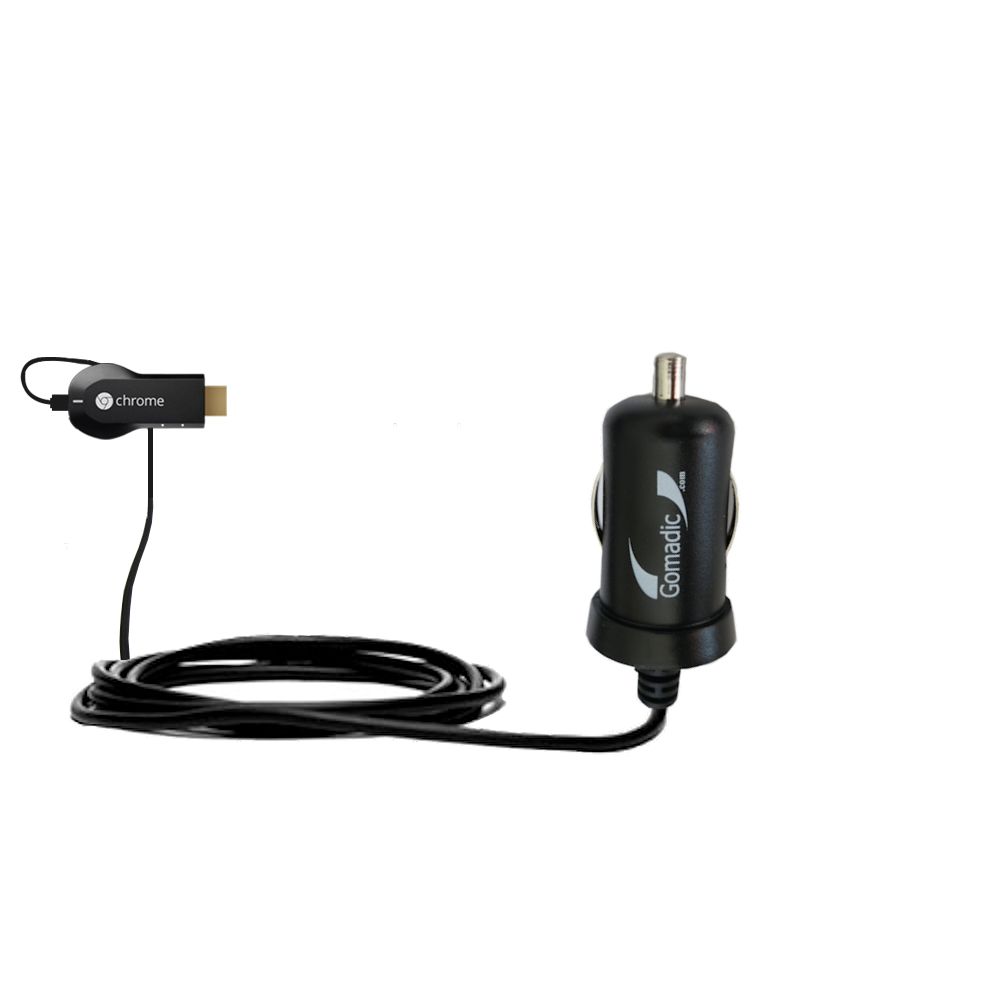 Mini Car Charger compatible with the Google Chromecast
