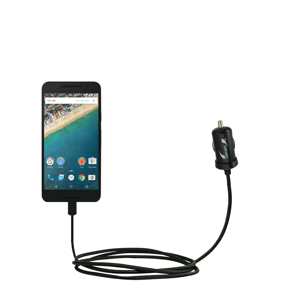 Mini Car Charger compatible with the Google Nexus 5X