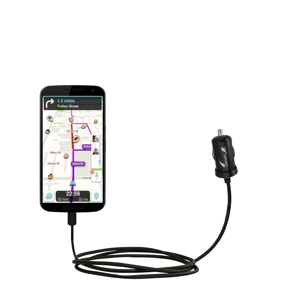 Mini Car Charger compatible with the Google Nexus 6