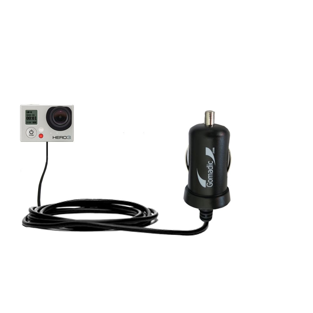 Mini Car Charger compatible with the GoPro HERO / HD / HERO2