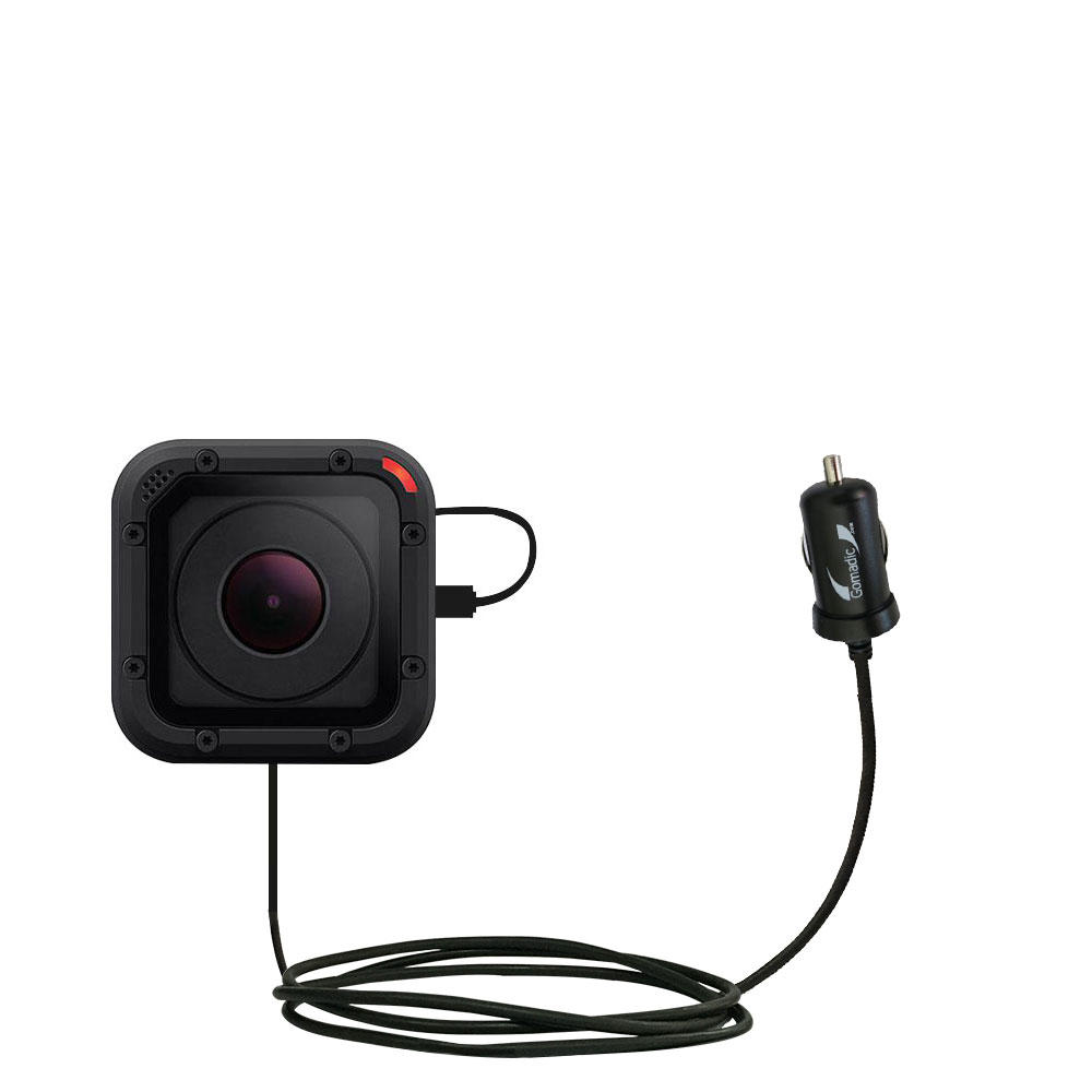 Mini Car Charger compatible with the GoPro HERO5 Session